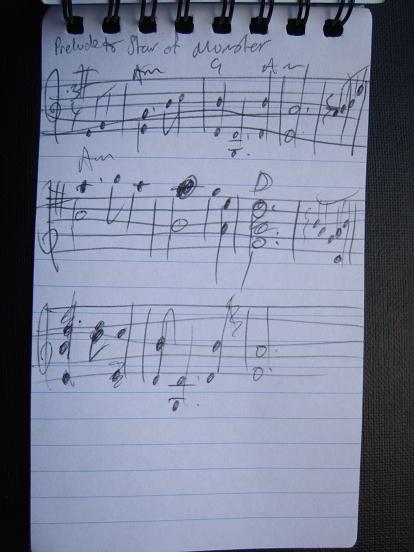 Star of Munster music notebook